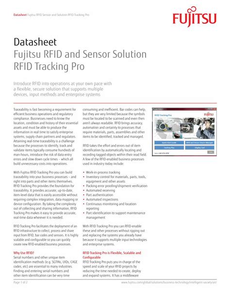 fujitsu rfid sensor|fujitsu f pro guide.